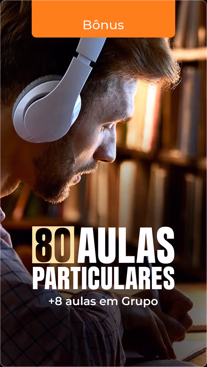 80 aulas particulares + 8 em grupo