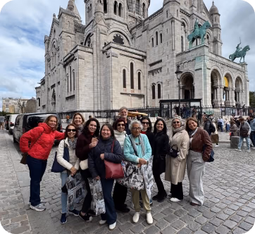 Alunos em Montmartre
