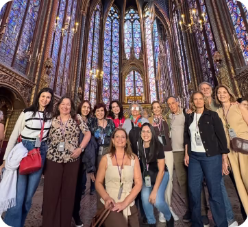 Alunos em Sainte-Chapelle